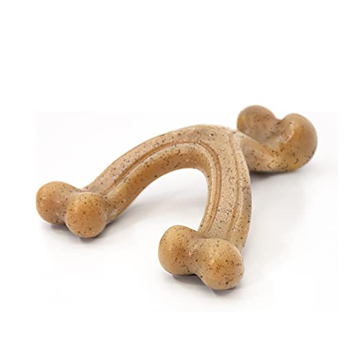Nylabone Gourmet Style Wishbone Strong Chew Toy for Dogs, Chicken Flavor, Small - Up to 25 lbs, 1 Count - Image 1