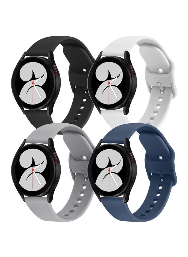 Meliya Bands for Samsung Samsung Galaxy Watch 5/4/6 40mm 44mm, Watch 6 Classic 43mm 47mm, Watch 5 Pro 45mm, Watch 4 Classic 42mm 46mm Women Men, 20mm Soft Silicone Strap for Samsung Watch 4/5/6 Bands - Image 1