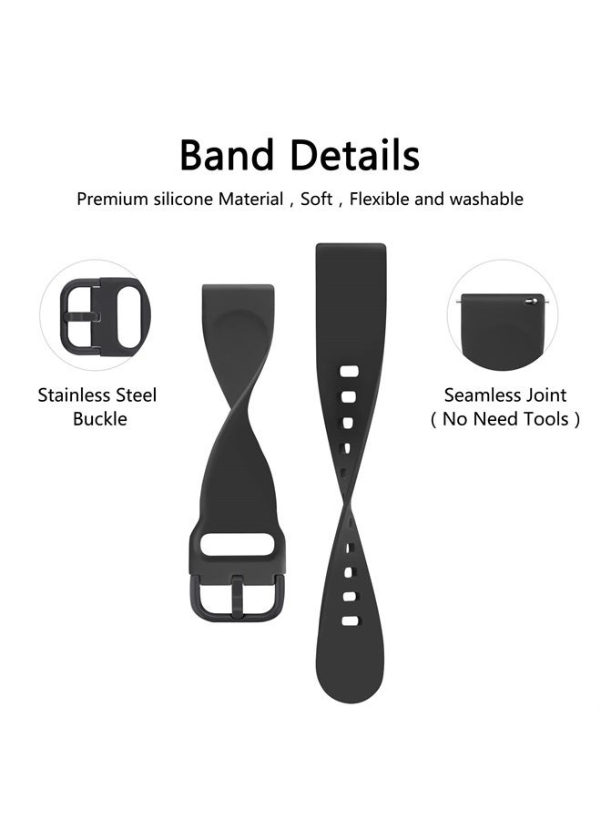 Meliya Bands for Samsung Samsung Galaxy Watch 5/4/6 40mm 44mm, Watch 6 Classic 43mm 47mm, Watch 5 Pro 45mm, Watch 4 Classic 42mm 46mm Women Men, 20mm Soft Silicone Strap for Samsung Watch 4/5/6 Bands - Image 2