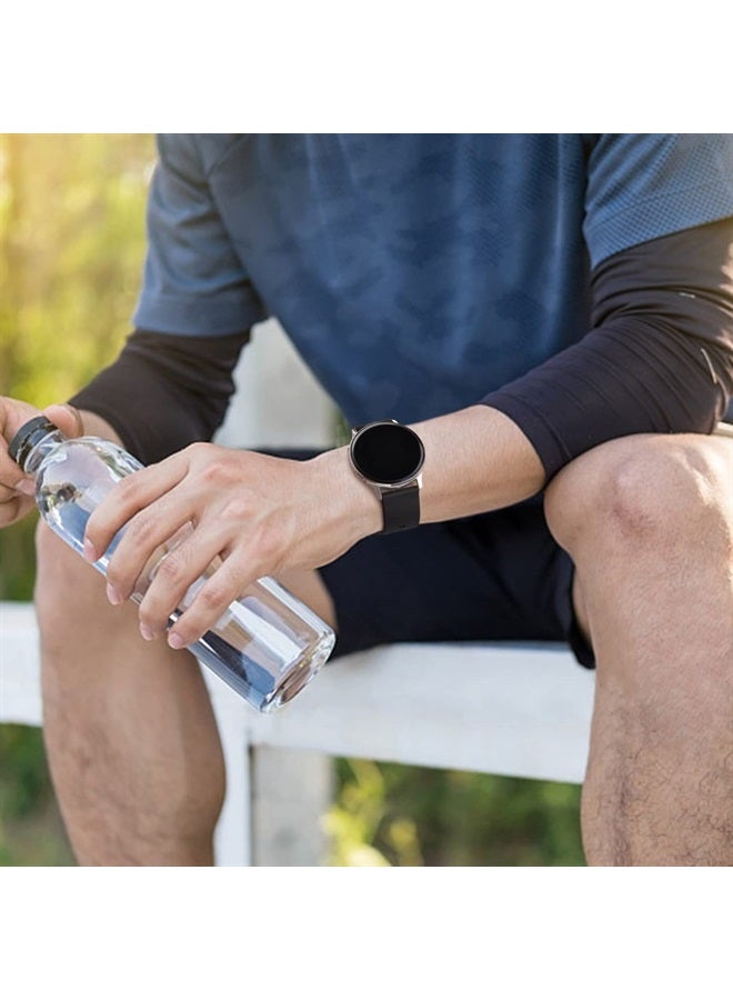 Meliya Bands for Samsung Samsung Galaxy Watch 5/4/6 40mm 44mm, Watch 6 Classic 43mm 47mm, Watch 5 Pro 45mm, Watch 4 Classic 42mm 46mm Women Men, 20mm Soft Silicone Strap for Samsung Watch 4/5/6 Bands - Image 3