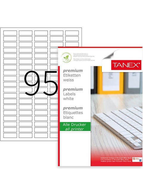 Tw-2095 30x12 mm Laser Label 100 Layers