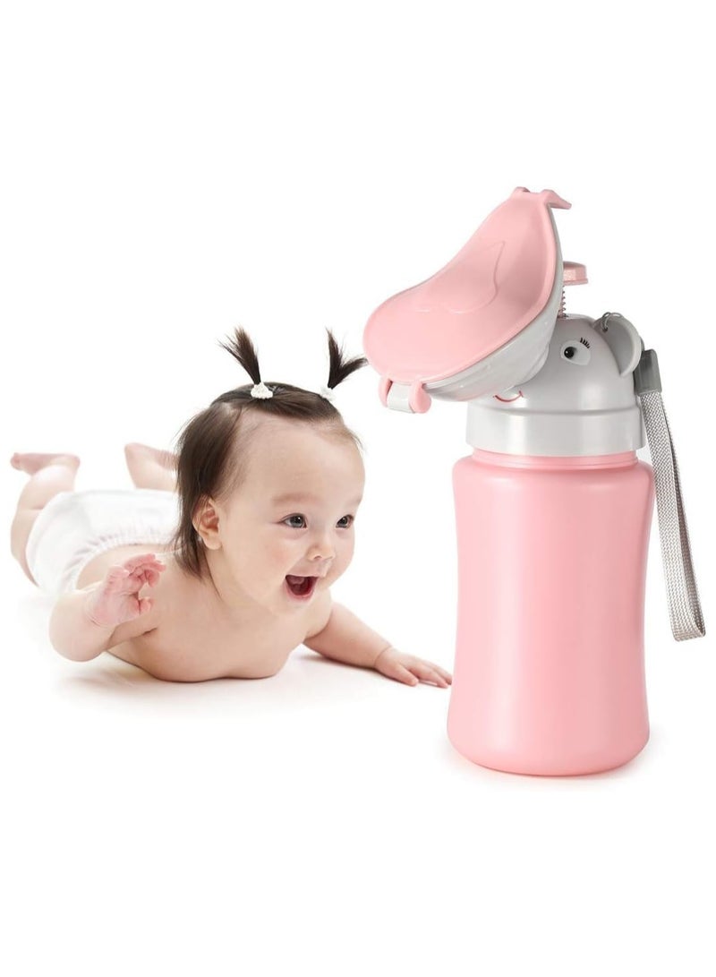QSHOP Portable Healthy Potty for Kids Travel Emergency Camping Car Pee Training Pee Bottle Leak-Proof Potty for Girls Multicolor Suitable for Adults  - Image 1