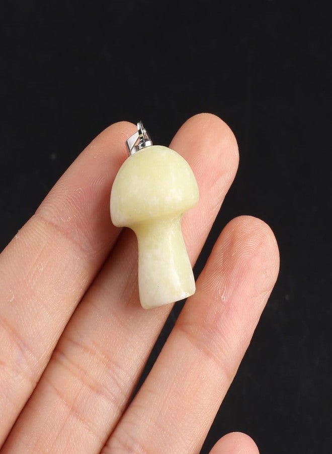 Zotoone 20PCS Natural Stone Pendant Mushroom Shaped Amethyst Rose Quartz Agate Wing Shape Charm For Jewelry Making DIY Necklace Accessory Gift Party - Image 2