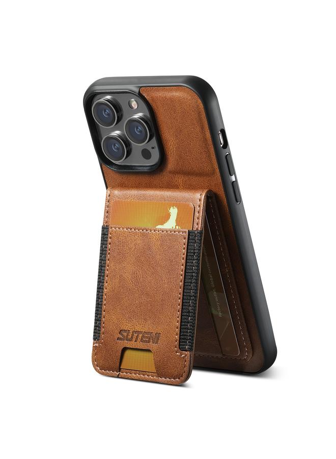 سوتين جراب خلفي لهاتف iPhone 11 Pro Max H03 مصنوع من جلد الشمع الزيتي مع حامل - Image 3