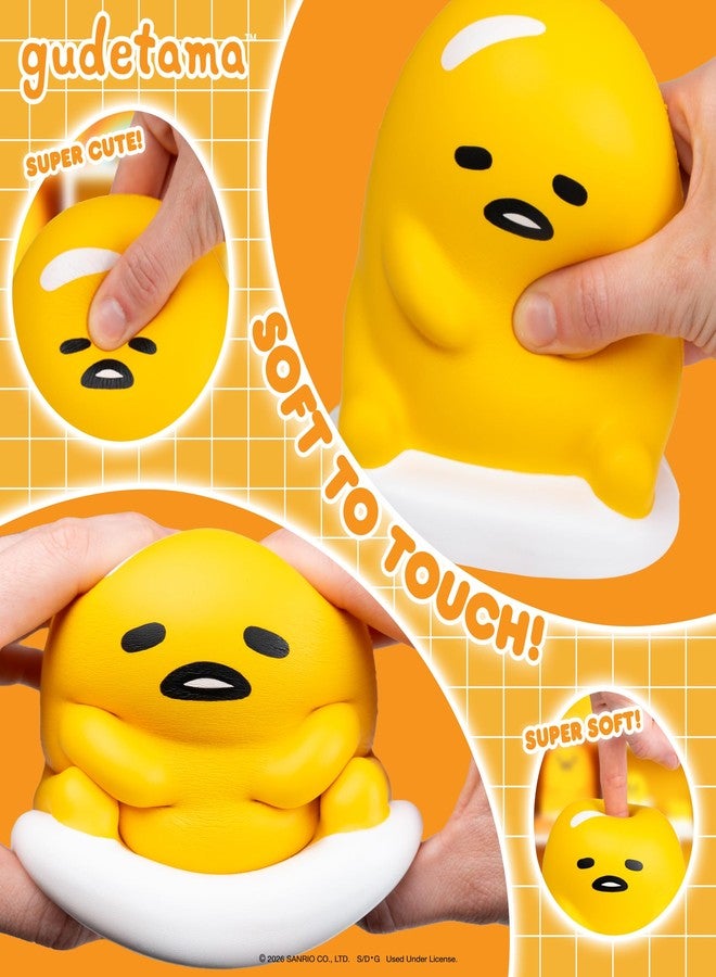Hamee SquiSHU Buddy Sanrio Gudetama the Lazy Egg, Cute Birthday Gift, Official Merchandise, Toys for Kids & Adult, Model Jumbo Squishy for Collectors - Image 4
