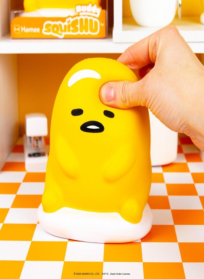 Hamee SquiSHU Buddy Sanrio Gudetama the Lazy Egg, Cute Birthday Gift, Official Merchandise, Toys for Kids & Adult, Model Jumbo Squishy for Collectors - Image 2