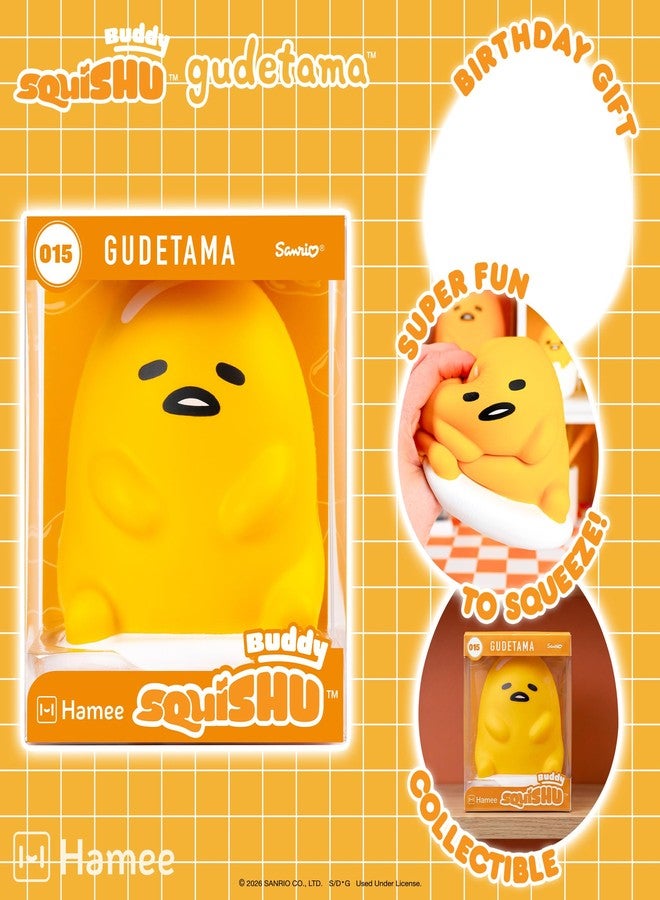 Hamee SquiSHU Buddy Sanrio Gudetama the Lazy Egg, Cute Birthday Gift, Official Merchandise, Toys for Kids & Adult, Model Jumbo Squishy for Collectors - Image 3