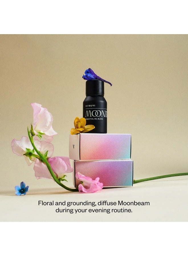 Vitruvi Moonbeam Floral Essential Oil Blend with Rose, Wild Orange and Jasmine Oil (0.5 Fl oz) - Image 3