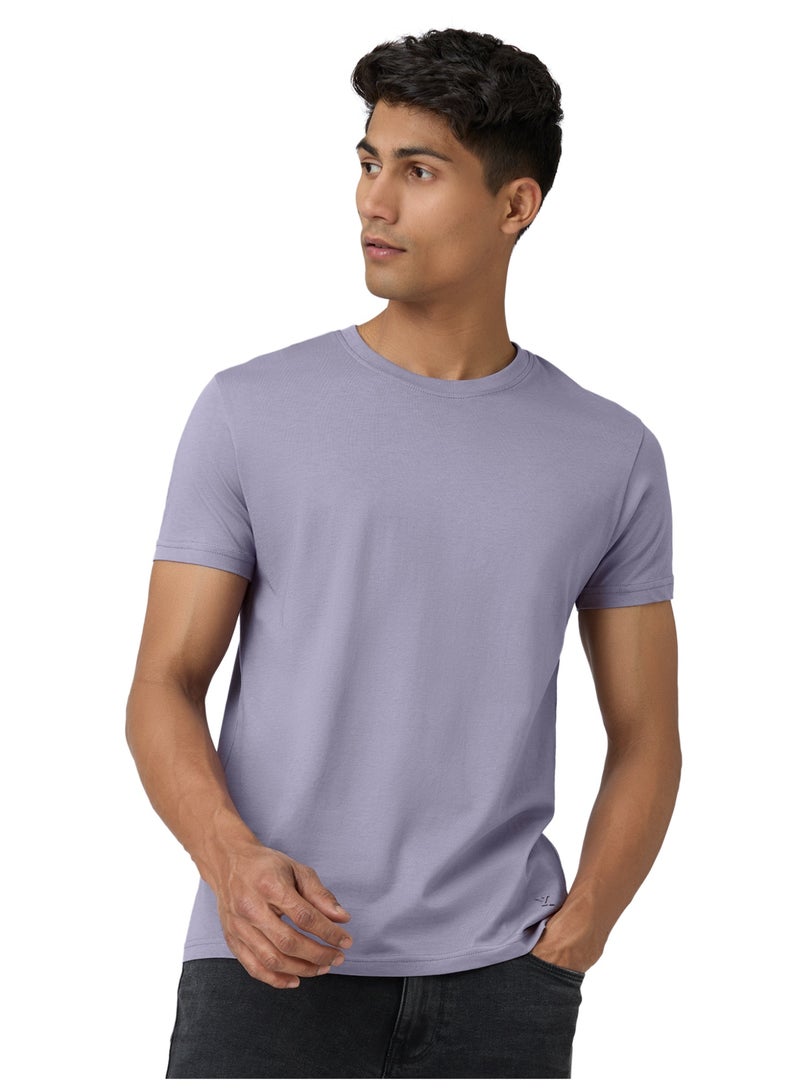 اكس واي اكس اكس تي شيرت رجالي XYXX مصنوع من القطن الممشط للغاية بقصّة عادية ورقبة دائرية وأكمام نصفية - Image 1