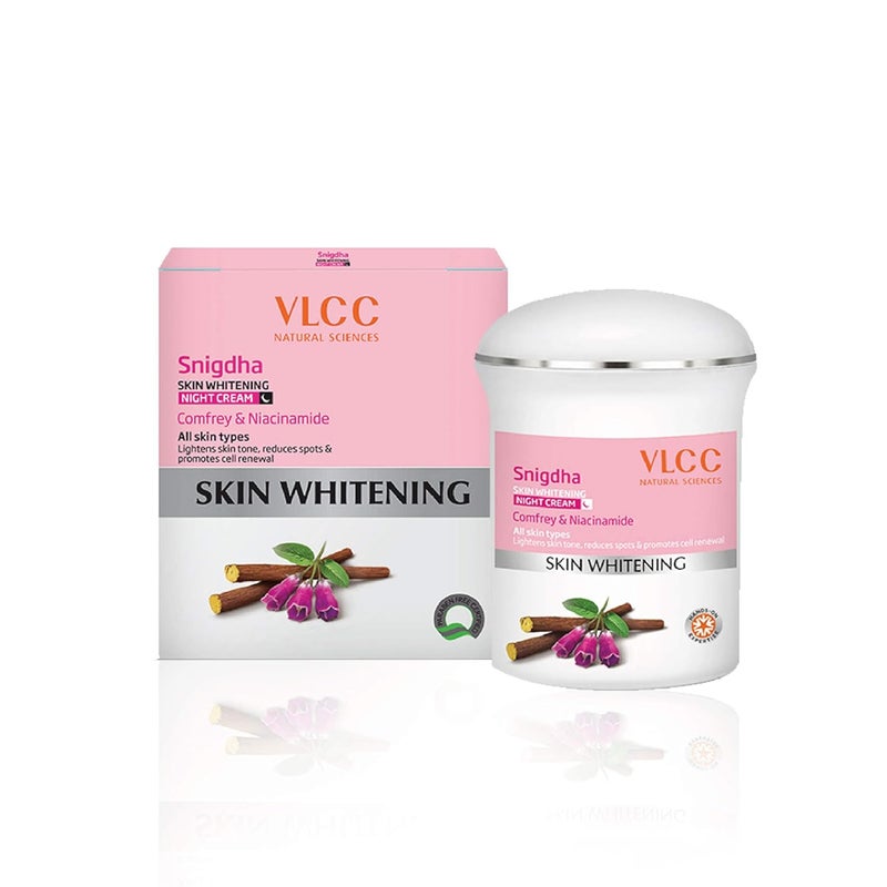 VLCC Snigdha Skin Whitening Night Cream 50g - Image 1