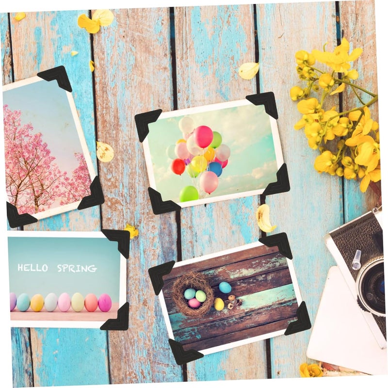 NUOBESTY 10 Sheets Photo Corners Stickers Self Adhesive Mounting Corners for Scrapbooking Journaling and Photo Albums Total Each - Image 5