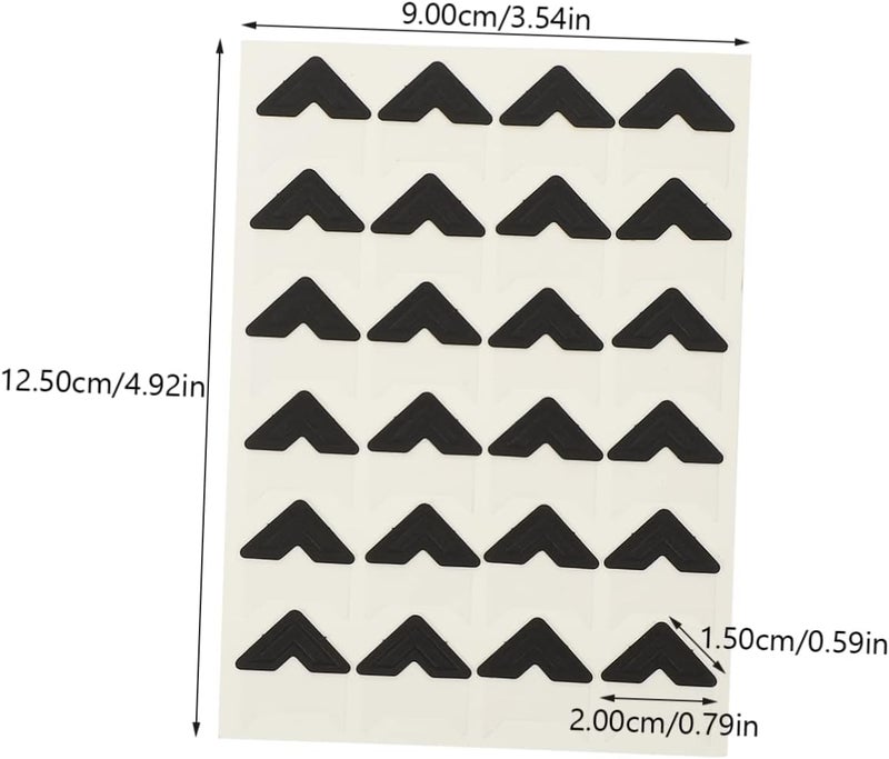 NUOBESTY 10 Sheets Photo Corners Stickers Self Adhesive Mounting Corners for Scrapbooking Journaling and Photo Albums Total Each - Image 2