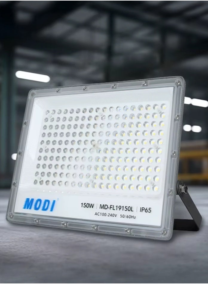 مودي كشاف LED 100 واط، 12000 لومن، خارجي SMD، مقاوم للماء IP65، حماية من الصواعق 4KV، جسم ألمنيوم وبلاستيك، 100-240 فولت للفيلا والحديقة والمستودع - Image 5