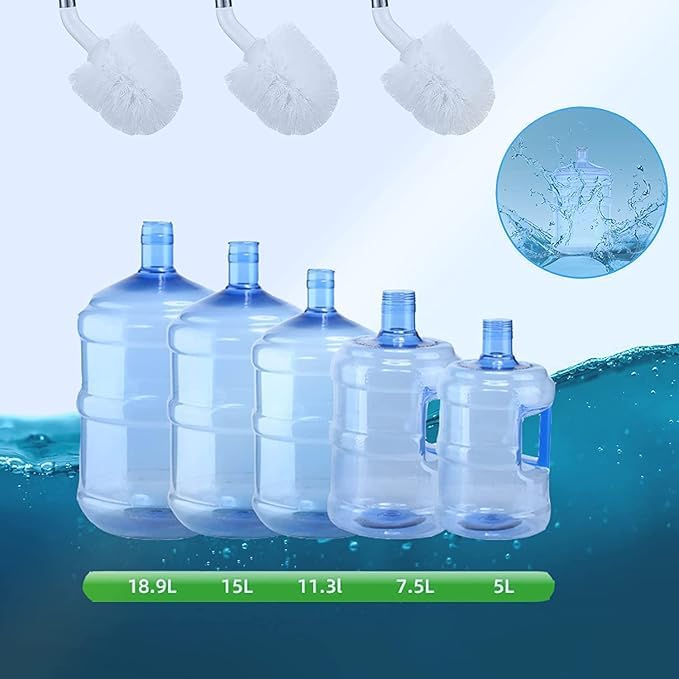 GOSHTI ENTERPRISE GOSHTI ENTERPRISE 5 Gallon 20L Bottle Large Container Big Cleaning Tool Bucket Long Handle Wine Beer Barrel Brush, Water Can Cleaning, Bislery Bottle Cleaning Brush Cleaning Supplies Tools  - Image 2