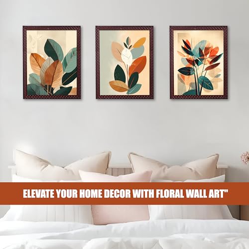 Rousrie Framed Art Painting For Home, Living Room, Hall | Traditional Paintings With Frame For Home Decor (Floral D3) - Image 2
