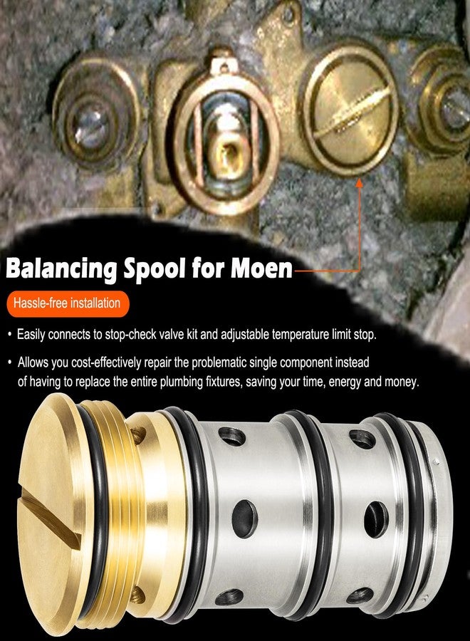 Bonbo For Moen 1423 Balancing Spool Perfectly Compatible with Moentrol Moen Tub Shower and Shower-Only Faucets, Replacement for 132343 - Image 5