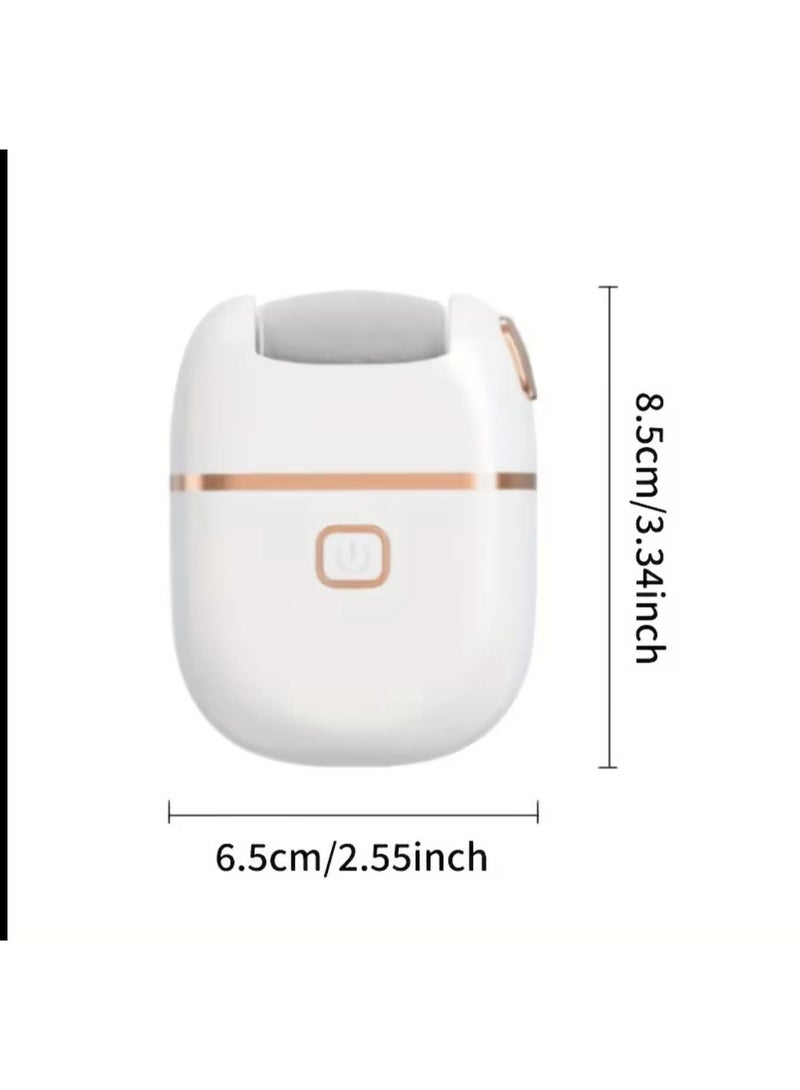 Electric foot scrubber with two replacement heads – removes dead skin and softens heels – complete foot care - Image 3