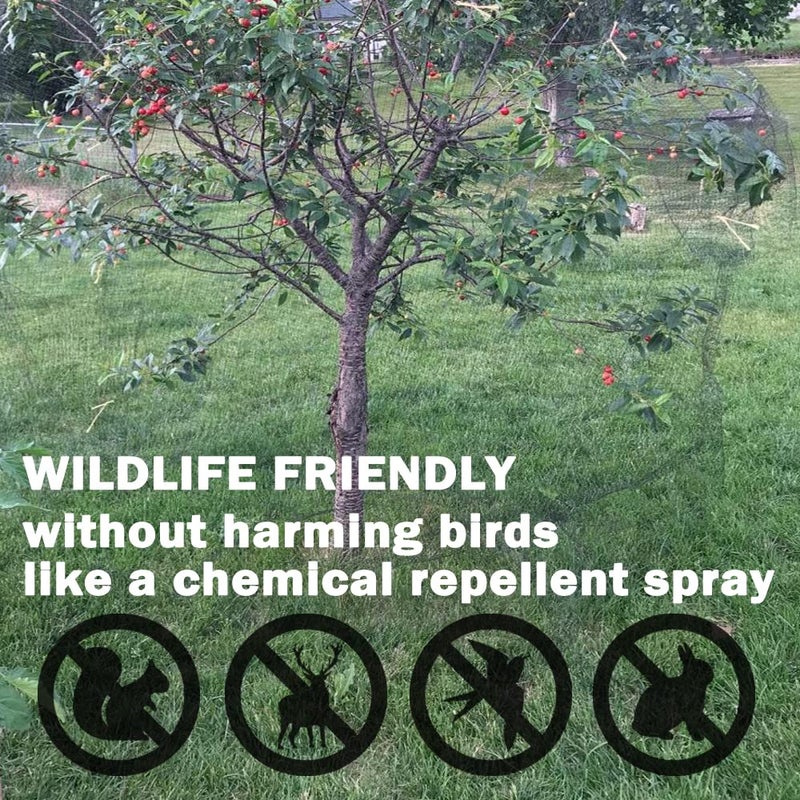 POYEE POYEE Garden Bird Netting - 13 x 50 FT Heavy Duty Garden Net Provide Better Protection for Vegetables and Fruit Trees - Against Birds, Deer and Other Pests  - Image 3