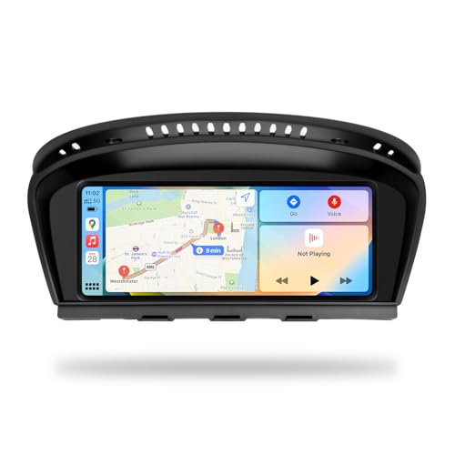 PEMP 8.8" Linux Screen for BMW E60 E90 CCC Wired and Wireless CarPlay Retrofit Android Auto Display Mirror Link Car Radio Bluetooth Video Player Head Unit (2005-2010) - Image 1