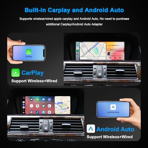 PEMP 8.8" Linux Screen for BMW E60 E90 CCC Wired and Wireless CarPlay Retrofit Android Auto Display Mirror Link Car Radio Bluetooth Video Player Head Unit (2005-2010) - Image 3