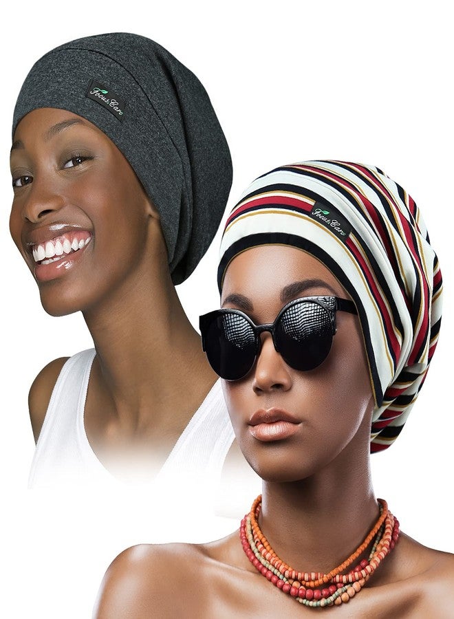 فوكوس كير قبعة نوم حريرية للنساء - غطاء نوم مبطن بالساتان - لحماية الشعر - Image 1