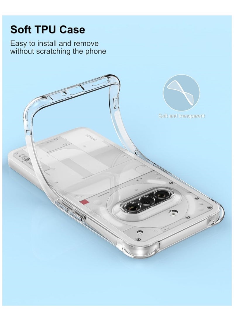 Fankalo - Phone Case For Nothing Phone 3a Crystal Clear Ultra Slim Anti Scratch Shockproof Protective TPU Back Cover - Image 1