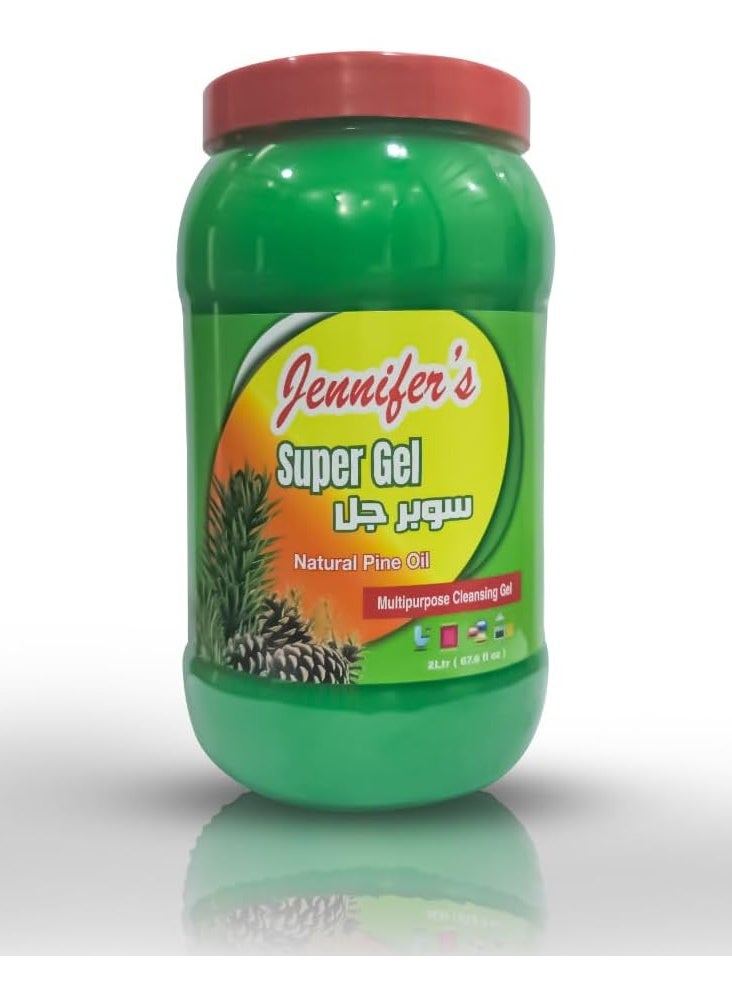 Jennifer's - Jennifer’s Super Gel 2 L – Powerful Grease-Cutting Dish Gel with Rich Lather & Deep Cleaning Formula - Image 1
