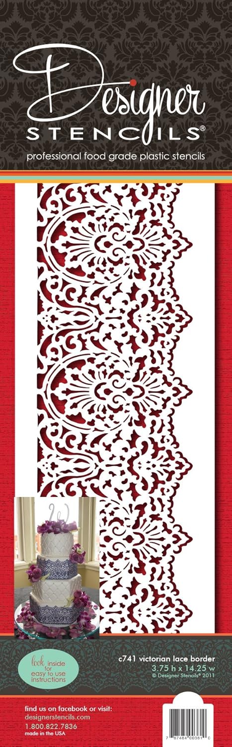 Designer Stencils Victorian Lace Cake Stencil Border by Designer Stencils - Image 1