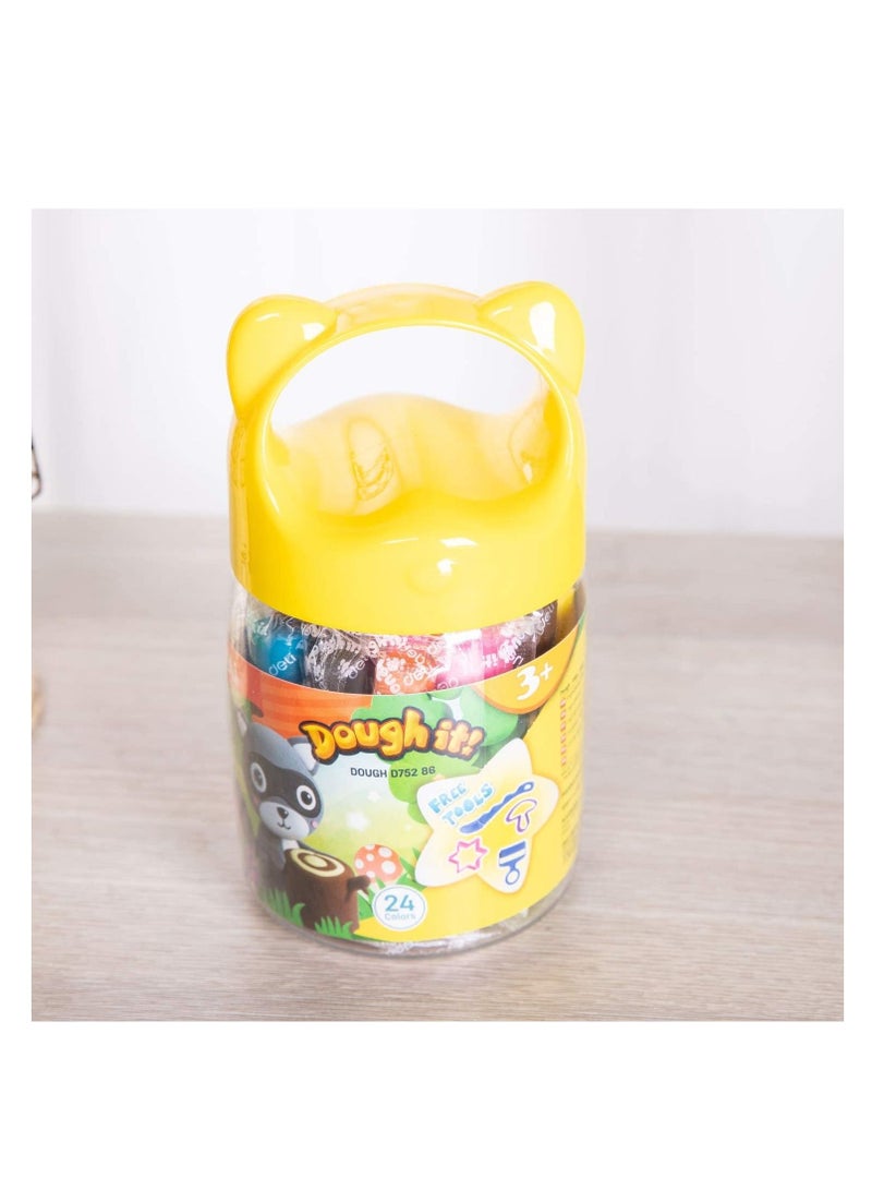 Deli مجموعة عجينة اللعب مكونة من 24 قطعة متعددة الألوان - Image 5