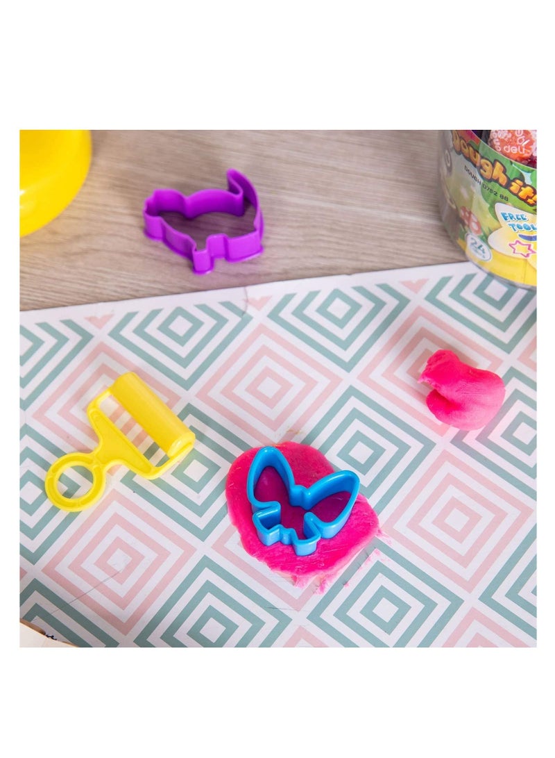 Deli مجموعة عجينة اللعب مكونة من 24 قطعة متعددة الألوان - Image 3