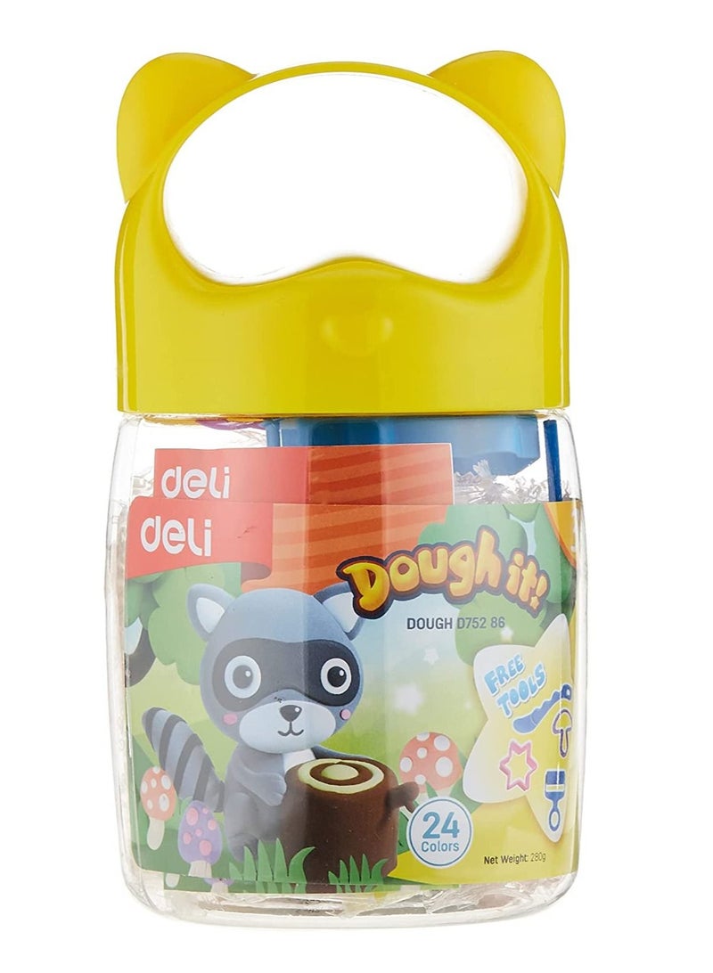 Deli مجموعة عجينة اللعب مكونة من 24 قطعة متعددة الألوان - Image 1