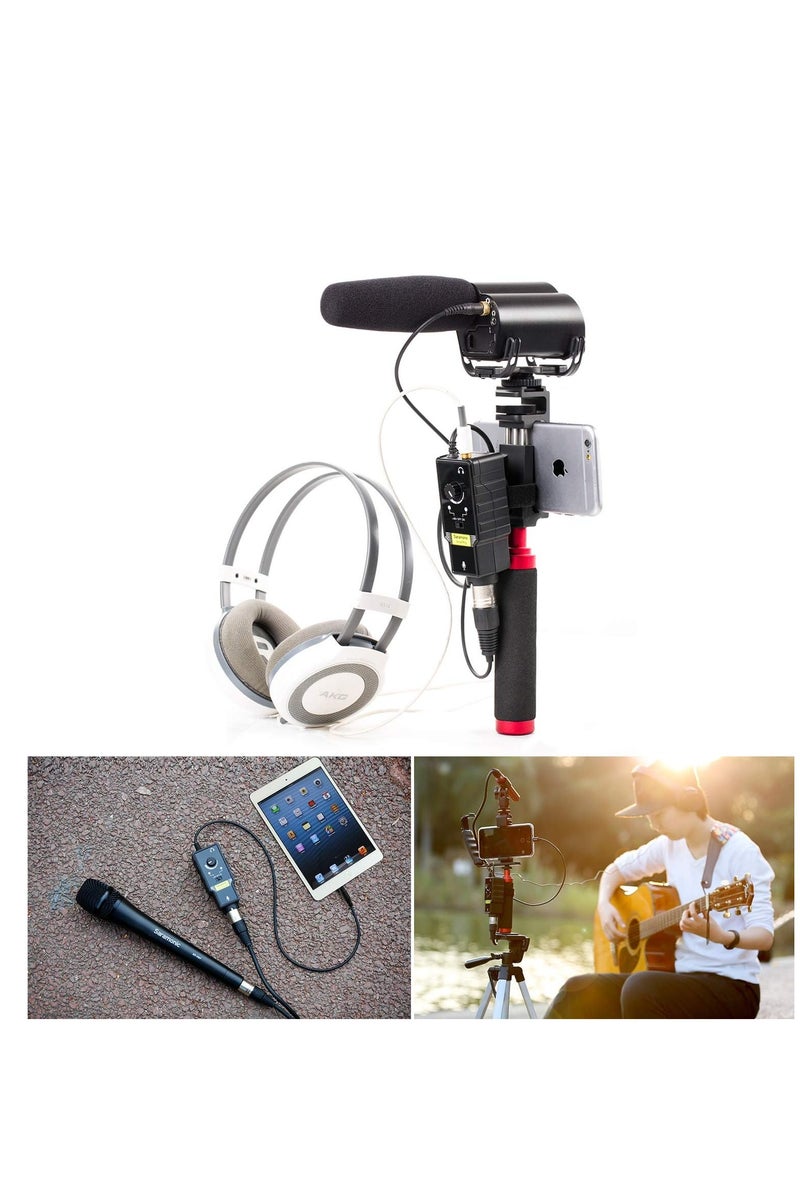 Saramonic Smartrig II XLR Microphone & 6.3mm Guitar Adapter with Phantom Power Preamp Amplifier for iPhone 8 8 plus 7 7 plus 6 iPad iPod, Android Smartphone and Guitar - Image 5