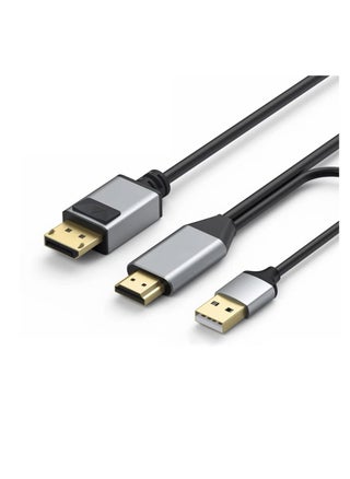 HDMI to Displayport Cable 6.6ft 4K@60Hz, HDMI 2.0 Male to DP 1.2 Male Converter for Xbox One/PS4/PS5/NS Compatible with VESA Dual-Mode DisplayPort 1.2 - pzsku/Z2AF14CFFE903918F14B7Z/45/_/1701144107/b9e5c439-8343-475a-8cad-8e23a47b3a06