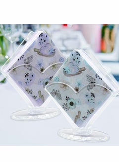 KASTWAVE Acrylic Napkin Holder Decorative Clear Beverage for Bathroom Kitchen Dining Table Coffee Filter Hotel Restaurant décor 2 Pack  - Image 2