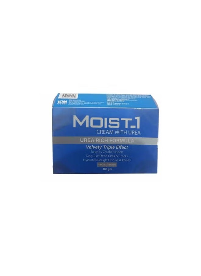 MOIST-1 - Moist -1 Cream With Urea Urea Rich Formula 100 gm - Image 1