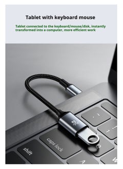 M-PARD M-PARD Type-c to USB A 3.1 Adapter,USB C Male to USB Female Adapter Nylon Braid,Type-C OTG Cable Compatible with iPhone 16 15 Pro, Samsung S23 Ultra, MacBook Pro 2022, MacBook Air/Mini,iPad，etc  - Image 5