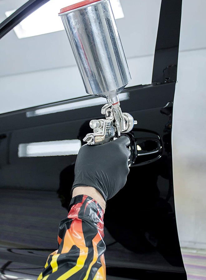 100-Piece Disposable Nitrile Gloves Set Black L - Image 5