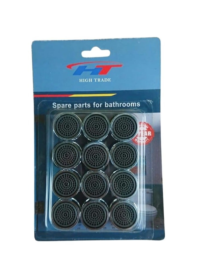 M18 / M20 / M22 / M24 / M28 x 4pcs Sink Faucets and Faucet Filters, ABS Filter Nozzle Aerator, for Kitchen and Bathroom Faucets - Male Nut 12pcs - Image 1