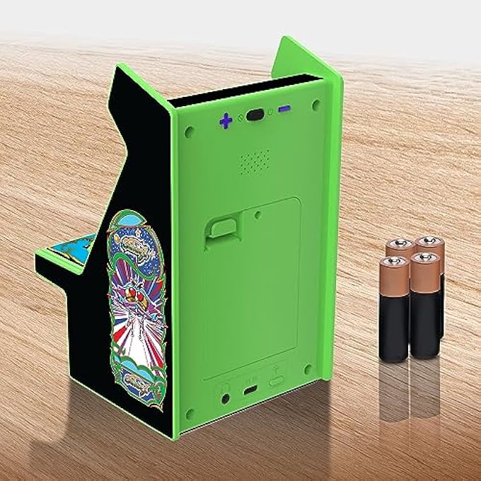 GALAGA MICRO PLAYER PRO: 2 GAMES IN 1, MINI ARCADE MACHINE, FULLY PLAYABLE, 6.75 INCH COLLECTIBLE, COLOR DISPLAY - Image 5