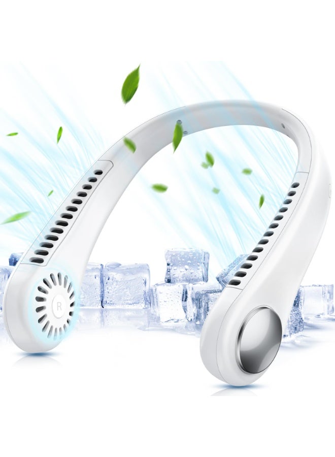 Portable Bladeless Neck Fan, Hands-Free 360° Cooling with 3 Wind Speeds, USB Rechargeable - Image 1