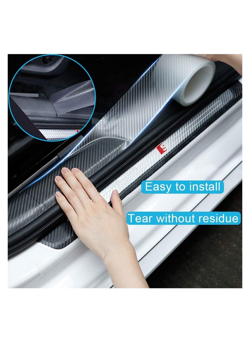 Generic - Universal Automotive Car Door Edge and Bumper Protector Transparent Carbon Fiber Anti-Collision Strip 2In x 33Ft Durable Easy Install - Image 1