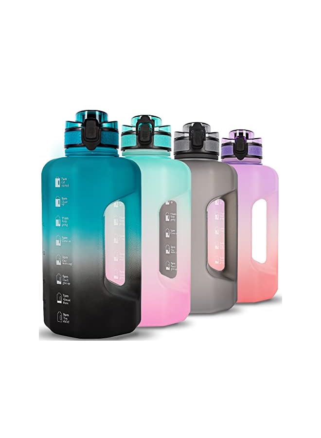 Zaboon Water Bottle 2.2 Liters With Handle Bpa Free Large Capacity Daily Drinks Jug For Gym Fitness (Green/Black Gradient) - Image 2