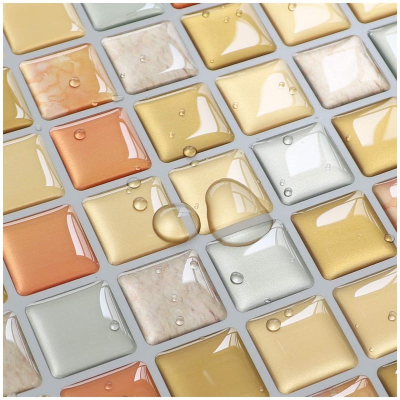 3D Mosaic Wall Stickers Kitchen And Bathroom Waterproof And Oil-Proof Decorative Stickers Wall Sticker - Image 3