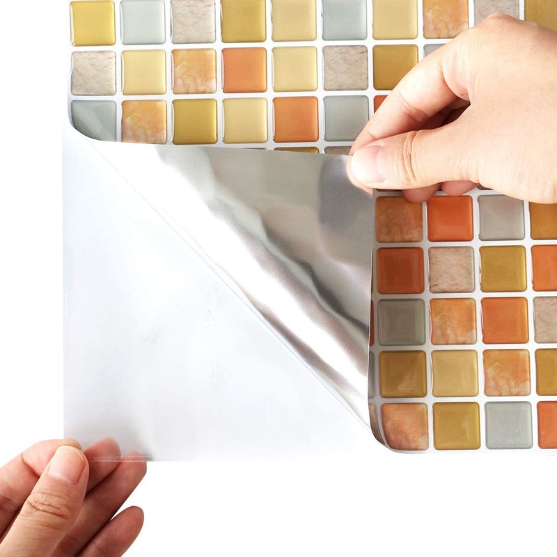 3D Mosaic Wall Stickers Kitchen And Bathroom Waterproof And Oil-Proof Decorative Stickers Wall Sticker - Image 4