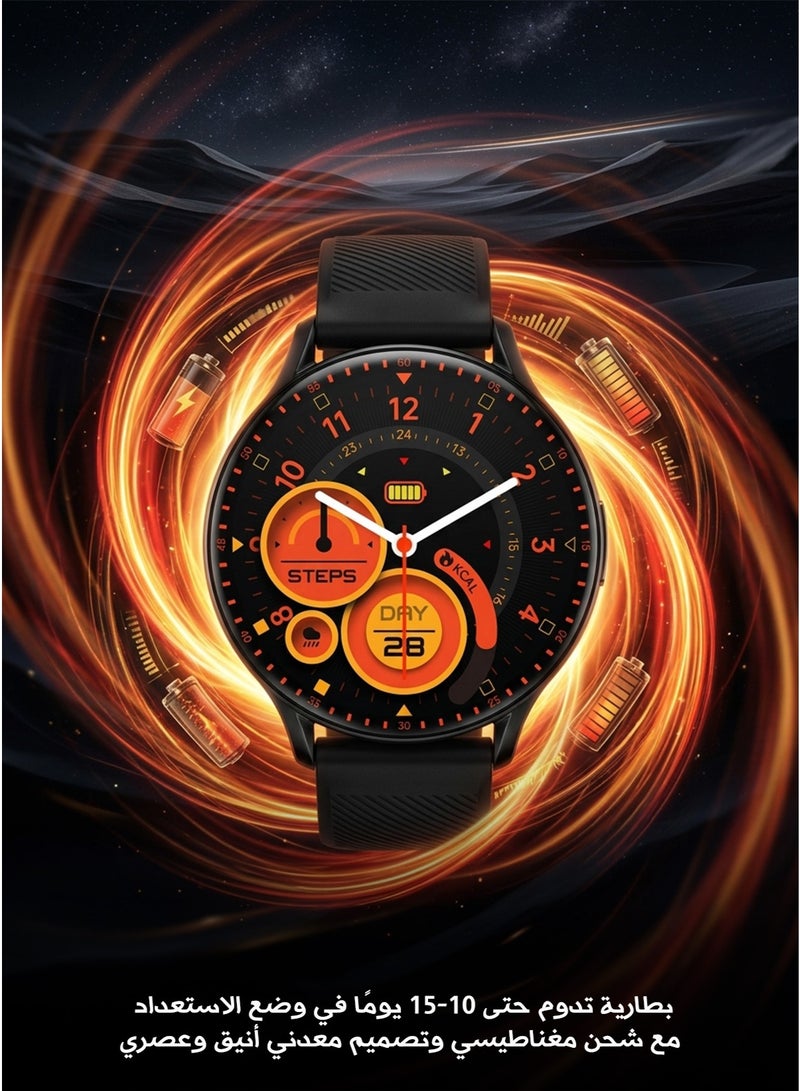 Aolon GTR2 Smartwatch 1.43" AMOLED HD Display – Bluetooth Calling & Music, 100+ Sports Modes, Heart Rate & Blood Oxygen Monitor, IP Smart Fitness Watch for Men & Women (2024 Model) - Image 3