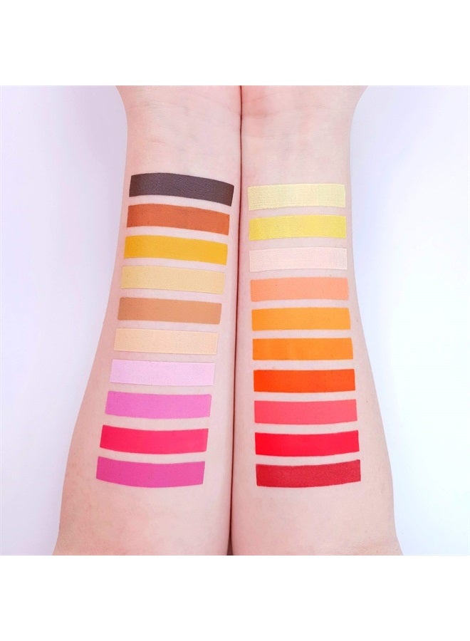 Moon Creations Pro Face & Body Paint Cake Pots Mustard - Professional Water Based Face Paint Makeup for Adults, Kids - 1.26oz