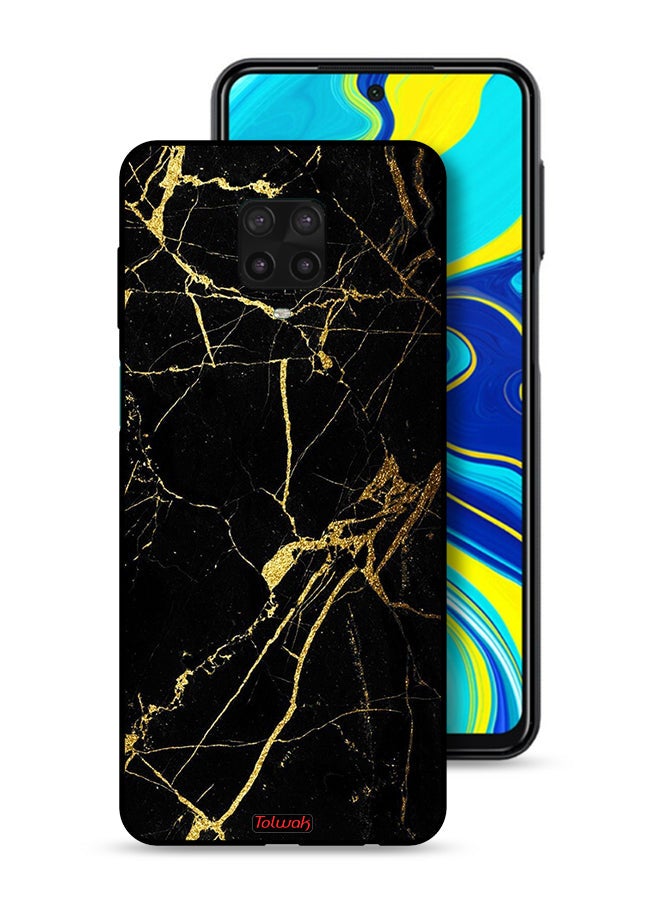 Tolwak Xiaomi Redmi Note 9 Pro Protective Case Cover Crack Marble - Image 1