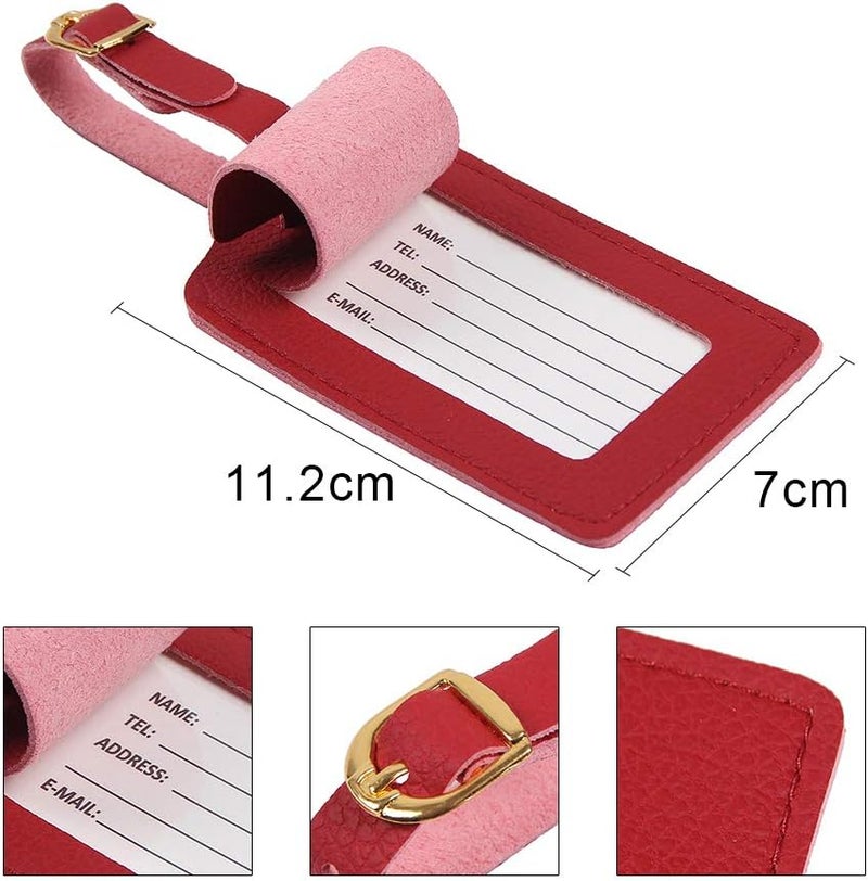 Vigorport Luggage Tags,Personalized Business Card Holder Travel ID Sets with Privacy Cover for Travel Bag Tags- 4 Pack - Image 5