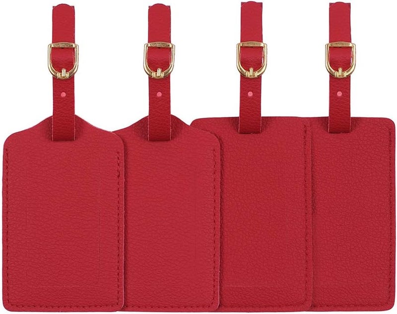 Vigorport Luggage Tags,Personalized Business Card Holder Travel ID Sets with Privacy Cover for Travel Bag Tags- 4 Pack - Image 1
