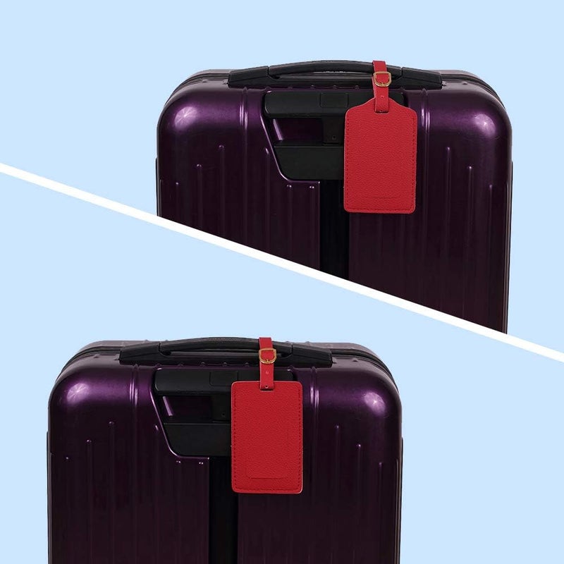 Vigorport Luggage Tags,Personalized Business Card Holder Travel ID Sets with Privacy Cover for Travel Bag Tags- 4 Pack - Image 4